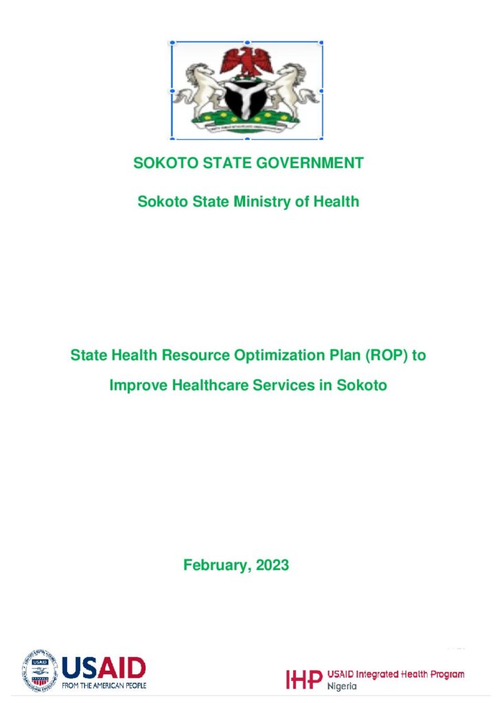 thumbnail of Sokoto_State_Health_sector_Resources_Optimization_Plan